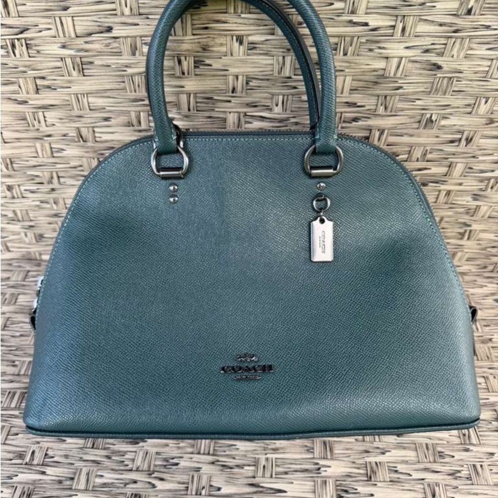 Coach Teal Leather Satchel